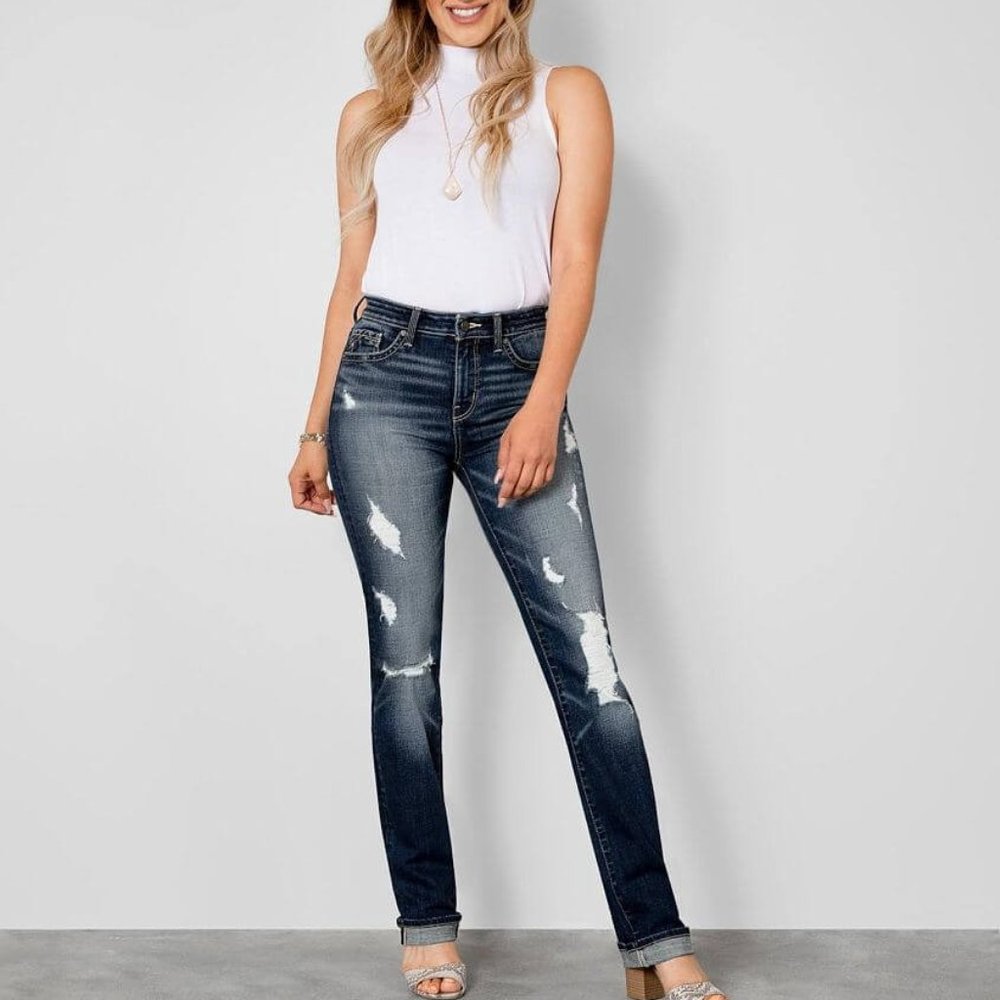 Buckle Black Curvy Straight Misses Jean 24 X 32